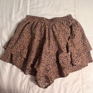 Nasty gal leopard skort